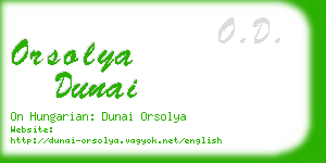 orsolya dunai business card